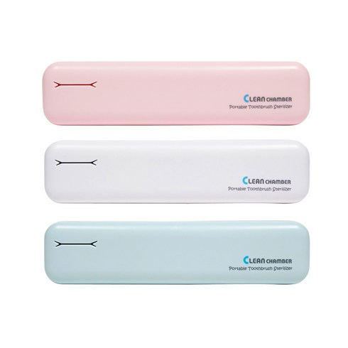 크린챔버 국내생산 충전식 UVC LED 휴대용 칫솔 살균기 DK-800, 스카이블루