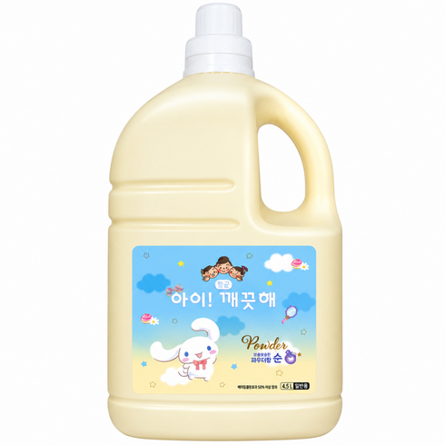 아이깨끗해 향균 폼 핸드솝 순 보송보송 파우더향, 4.5L, 1개