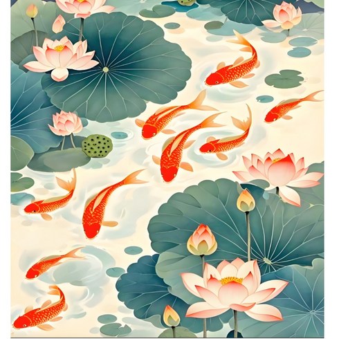 호우맘 액자 캔버스형 보석십자수 DIY 키트 60 x 75 cm, 1개, HM-07 구어도