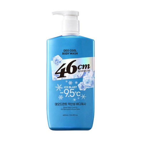 46센티미터 체취솔루션 약산성 데오드란트 아이스 블라스트 쿨링 바디워시, 1개, 600ml