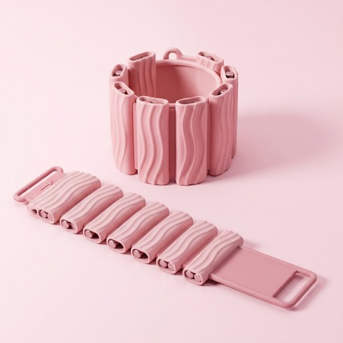 휘모 홈트레이닝 웨이트밴드 팔목 발목 겸용 조절식 러닝 요가 필라테스 점핑로프 운동용품, 0.5kg, 핑크