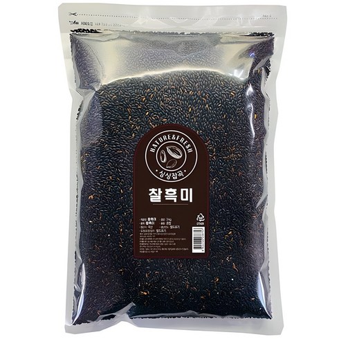 싱싱잡곡 찰흑미, 3kg, 1개