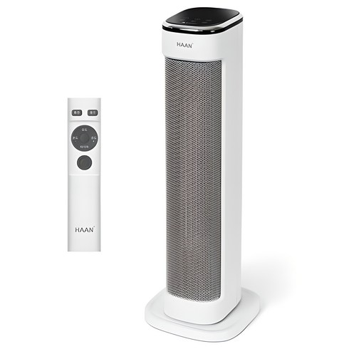 한경희생활과학 초저소음 PTC 타워형 리모컨 그래핀 온풍기, HAAN-P6000, 화이트