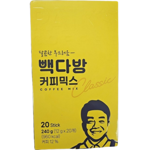 빽다방 커피믹스, 12g, 20개입, 2개