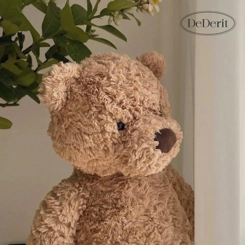 데데리트 안고자는 귀여운 브라운 곰돌이 인형 애착 테디베어 곰인형 35cm, 브라운베어, 1개