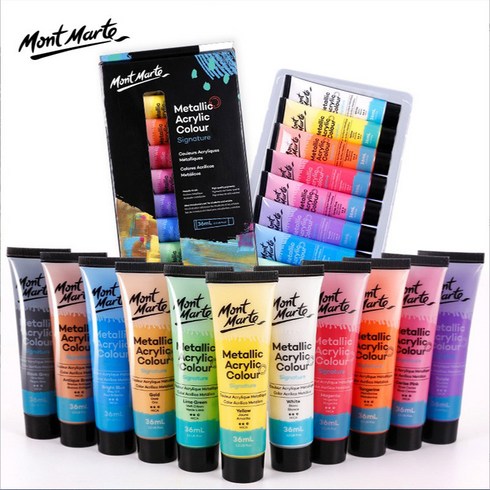 몽마르뜨 아크릴물감 36ML 대용량 미술 채색 드로잉 일반 18색, 일반 36색
