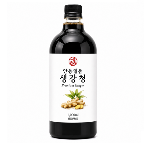 일품 생강청 우리가족 목건강 국내산 생강100% 생강원액 생강차, 1개, 1개입, 1L