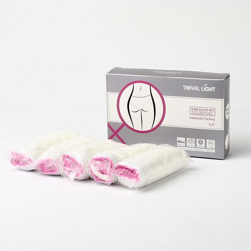 트래블라이트 통기성 일회용 여성 팬티 5p