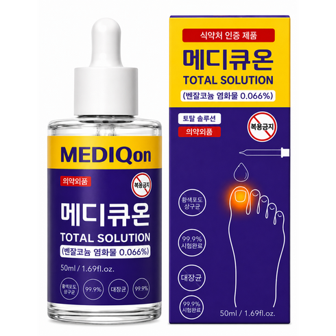 메디큐온 의약외품 살균소독 풋케어 앰플, 1개, 50ml, 1개입