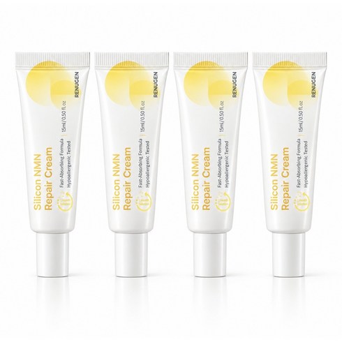 [병원] 리누젠 실리콘 NMN 리페어 크림 | 제왕절개 여드름 색소침착 | Silicon Scar Cream | 흉터연고 | 재생 크림 연고 | NMN | 수술 흉터 켈로이드, 4개, 15g