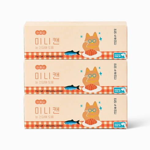 수플담 미니캔 아이즈 고양이 습식 사료 캔 눈건강, 36개, 30g, 연어