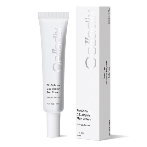 셀라딕스 노세범 131 리페어 선크림 여드름피부 오일프리 무기자차 선블록, 40g, 1개