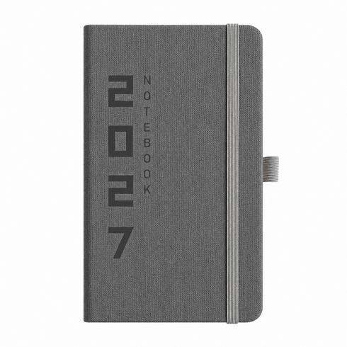 DOA LIFE 2027년 미니 날짜형 주간 업무용 다이어리 플래너 10x17.5cm 노트 일기장 수첩, 1개, 그레이