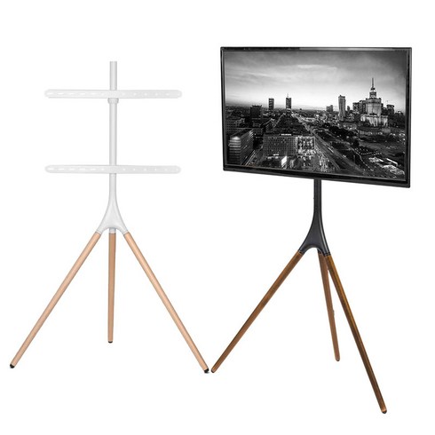 엔키마운트 대형 TV 스탠드 거치대, 화이트 + 우드(ENK-ST65), 화이트 + 우드(ENK-ST65)