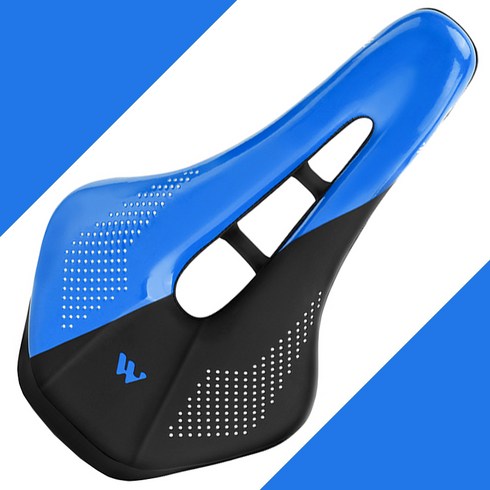 웨스트바이킹 로드 MTB 자전거 안장 YPZ101, 1개, 블루블랙