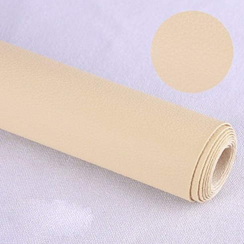 접착식 인조가죽 보수패치 대형 138X50cm 소파 차량시트 의자 리폼 DIY 원단 스티커, 12.연베이지