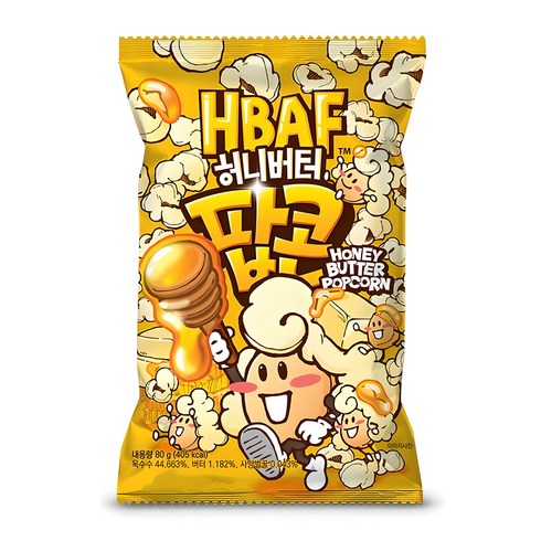 바프 허니버터 팝콘, 80g, 1개