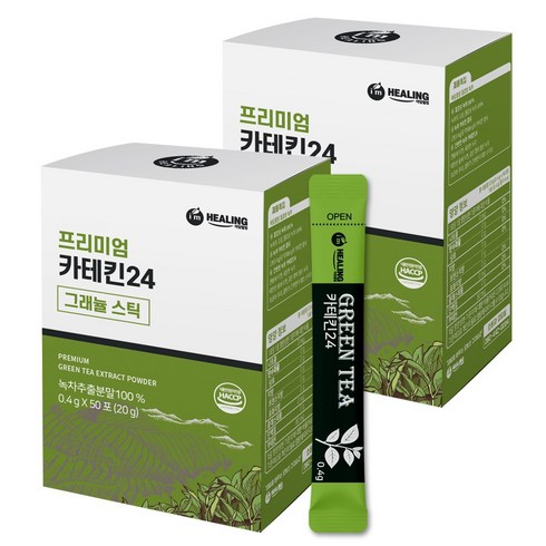 주식회사힐링 프리미엄 카테킨24 그래뉼스틱, 400mg, 50개입, 2개