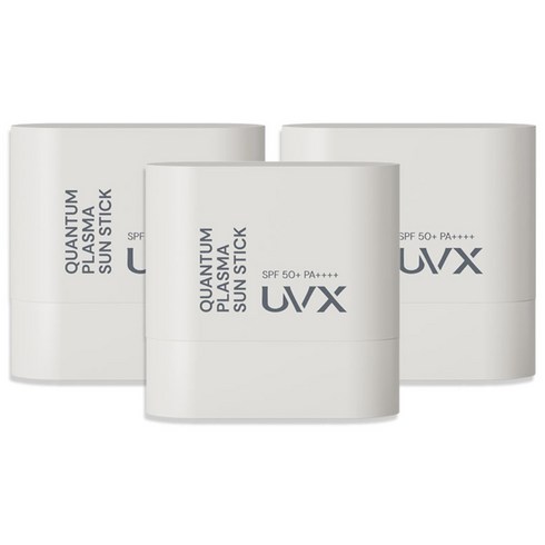 유브이엑스 퀀텀 플라즈마 선스틱 SPF50 PA++++, 10g, 3개