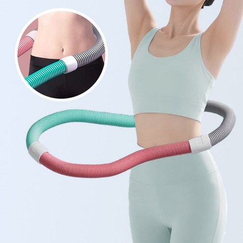 핏조여 다이어트 소프트 스프링 뱃살 훌라후프, 핑크계열, 1개, 1kg