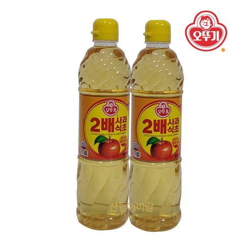 오뚜기 2배 사과식초, 900ml, 2개