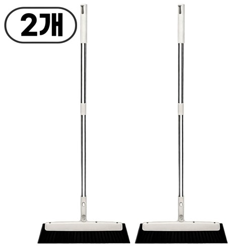 호아인터 물기제거 스퀴지 빗자루 욕실 화장실, 아이보리, 2개
