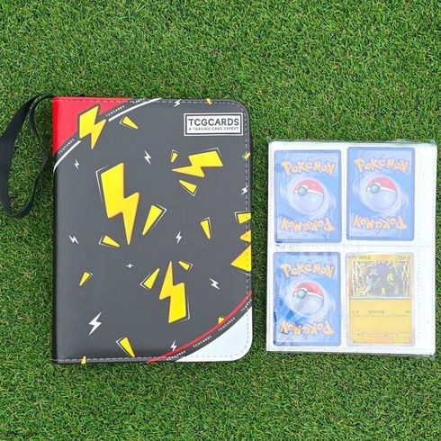 TCG 포켓몬카드 앨범 보관케이스 바인더 포토카드대용량 400장, 1개, 50매, 검정