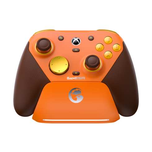 GameSir G7 Pro 3모드 Xbox 유선 / PC 모바일 무선 컨트롤러, 1개, 오렌지 Orange
