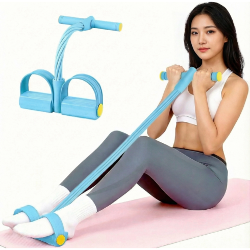 별의 바다 고탄력 홈트 스트레칭 운동 요가 근력운동고무 스포츠 밴드, 1개, 하늘색
