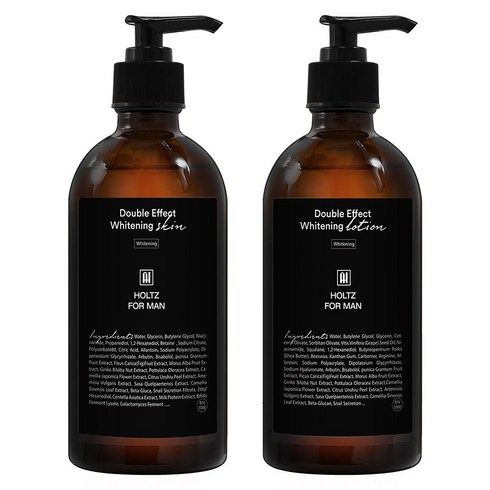 홀츠포맨 4배 더 강력한 미백 남자 스킨 로션 300ml 화이트닝 2종 세트 남성 화장품, 1세트