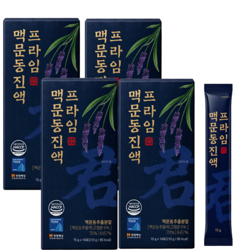 국산 볶은 맥문동 진액 프라임, 4개, 210g