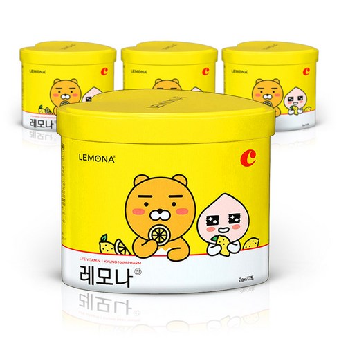 레모나 비타민C 70포, 140g, 4개