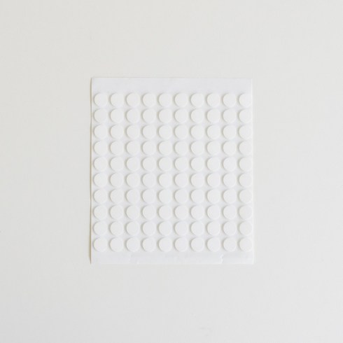 쫀쫀한 양면 원형 테이프 자국없는 겔 타입 10mm 500P, 2세트