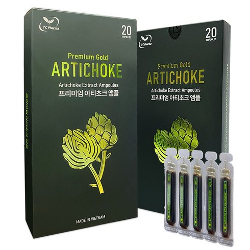 비엣고 VietGo 베트남 프리미엄 골드 무설탕 아티초크앰플 2박스(40개입), 40개, 10ml