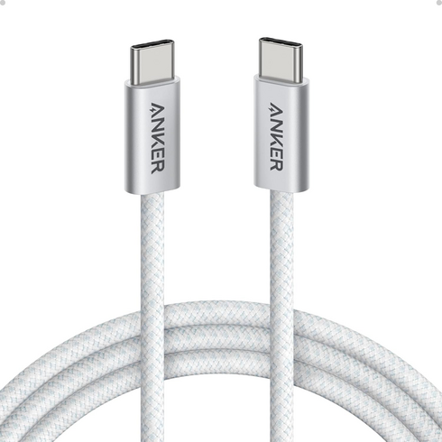 앤커 240W 초고속 C타입 1.5m 케이블, 1개, 화이트 1.5m