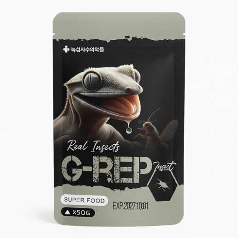 녹십자 G-REP 크레스티드 게코 슈퍼푸드 인섹트, 1개, 50g