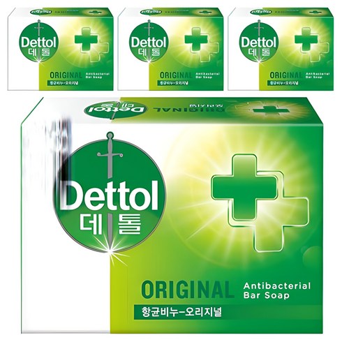 데톨 향균 비누 오리지널, 100g, 4개입