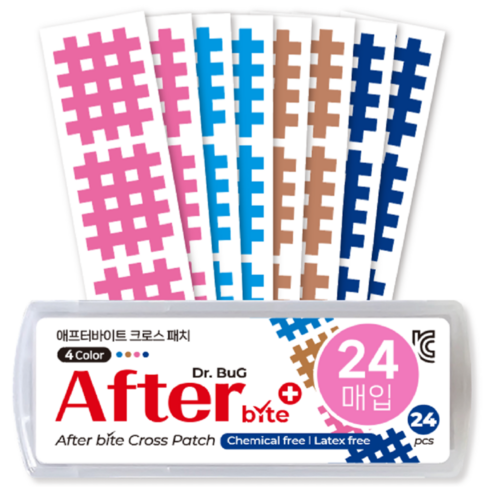애프터 바이트 CROSS 패치 24P, 1개, 4 COLOR 24P