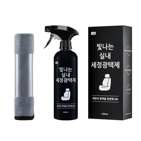 카업 빛나는 실내 세정 광택제, 1개, 500ml