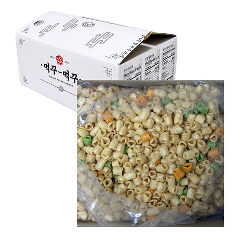 먹꾸먹꾸 레인보우 마카로니 뻥튀기 과자 550g 1박스, 1개