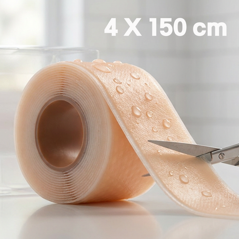 발까짐 물집 방지 발 뒷꿈치 뒤꿈치 실리콘 밴드 4X150cm, 1개, 1개입