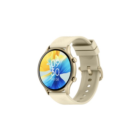 PEJE 운동 건강 24시간 모니터링 블루투스 통화 스마트워치 ZW04 ZL73J, GPS + 블루투스, 4.9cm, 샴페인 골드