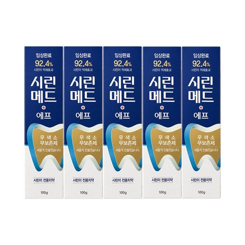 시린메드 에프 시린이 전용 100g 치약, 5개