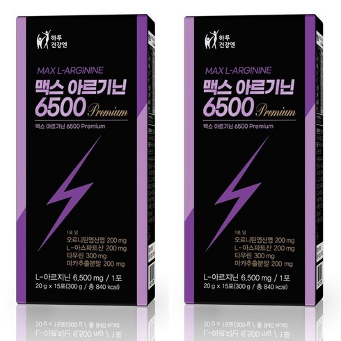 하루건강엔 맥스 아르기닌 6500, 2박스, 300g