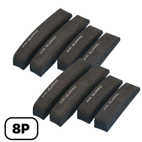 데일블룸 자동차 차량 문콕방지 스펀지 도어가드, 2세트, 블랙