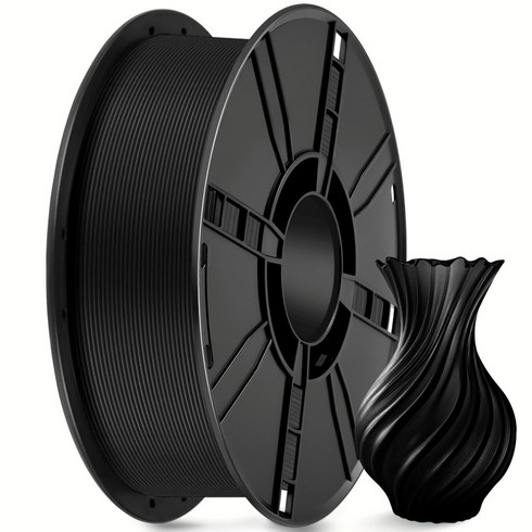 MMC LAB 고속 3D 프린터 필라멘트 1.75mm 빠른 출력 고강도 친환경 안정적 FDM 재료 3D모델링, 블랙, LAB PLA+