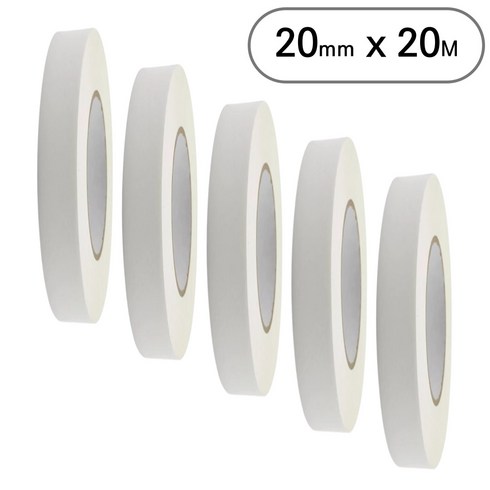 아트위브 마스킹 테이프 종이테이프 아이보리 20mm x 20M, 5개