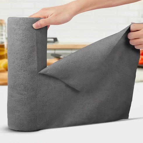 오솜 행주 빨아쓰는 주방 타올 극세사걸레 30CM 30매, 3개, 다크 그레이