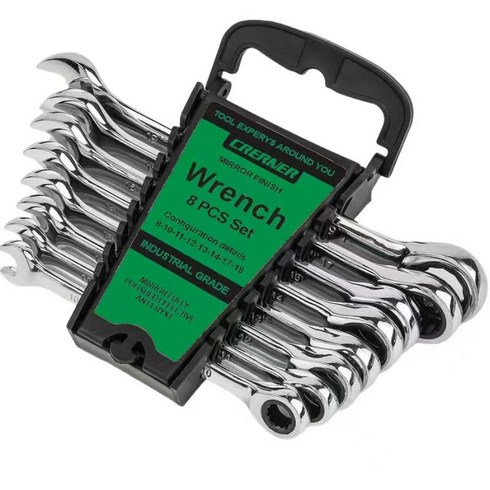 GRERNER 기어라쳇렌치 스패너세트 8PCS 1세트 8개