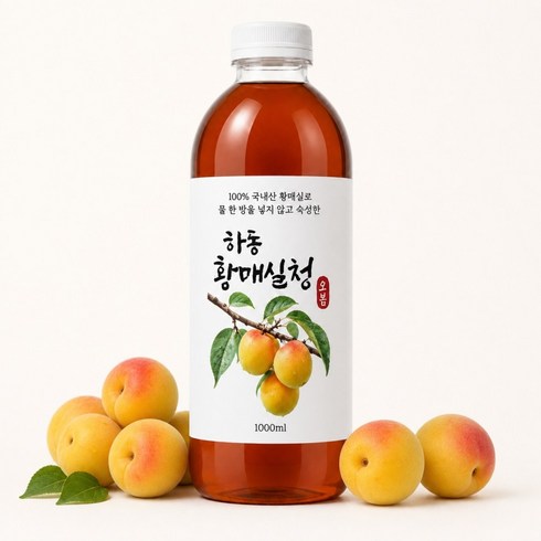 [물 한방울 섞지않은]오월의봄 하동 황매실청, 1개, 1L